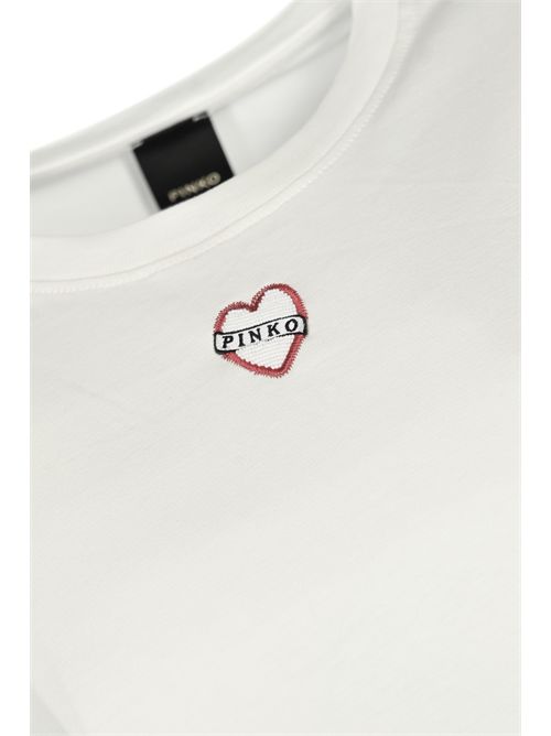 T-shirt lunga Miglio con ricamo e stampa PINKO | 105744 A2IBZ05